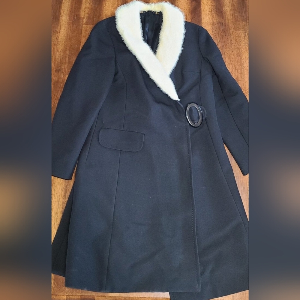 Ralph creation 1960s vintage wool fur trim coat - Picture 1 of 11